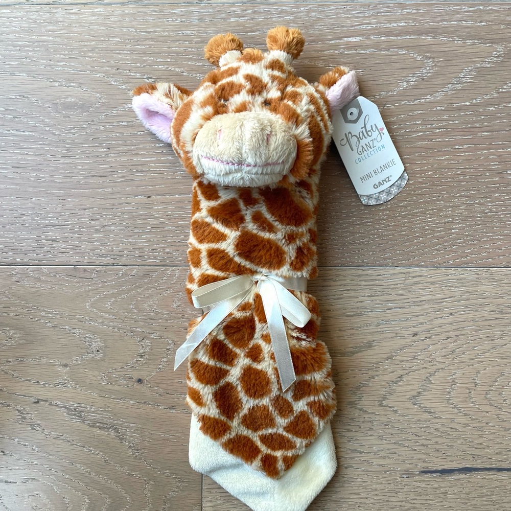 🆕 Baby Ganz Jamie Giraffe Mini Blankie Lovey